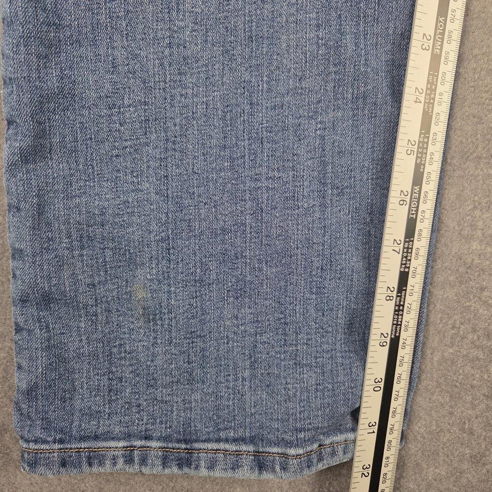 Lee Relaxed Fit Straight Leg Jeans Womens 16 Long Blue Good Stretch Denim - Picture 8 of 14
